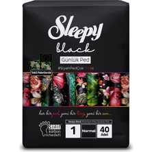 Sleepy Black Premium Plus Günlük Ped Normal 40'lı