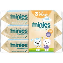 Minies Islak Havlu 3x72'li