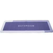 Dikdörtgen  Düz Renkli Su Emici - Sihirli  Banyo Paspası  Elastik  116 x 37.5 cm  (4741)