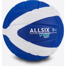 Alastor Allsix Voleybol Topu - Mavi / Beyaz - 260/280 G - 15 Yaş ve Üzeri - V100 Soft 260