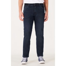 Texas Regular Fit Normal Bel Koyu Mavi Esnek Jean Kot Pantolon