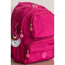 Nemo Bags Fcstore Orta Boy Okul Çantası Laptop ve Seyahat Sırt Çantası Su Geçirmez Ayıcık Anahtarlık Hediyeli