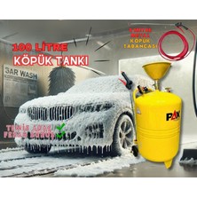 PAX 100 Litre Köpük Tankı + 8 Metre Metal Hortumlu Profesyonel Oto Yıkama ve Köpük Püskürtme Tankı