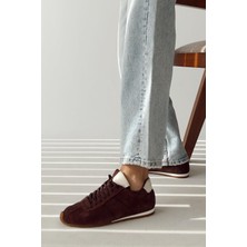 Sortie Kahverengi Hakiki Deri Sneaker