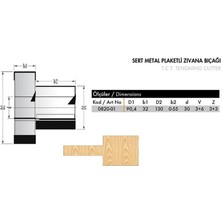 Netmak Zıvana Bıçağı 0820 130MM Z3+3
