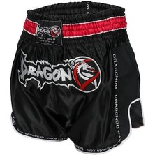 Muay Thai Şortu Retro Neo Siyah MT3075