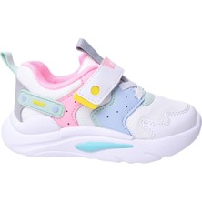 Vicco Birdy Beyaz Spor Ayakkabı Erkek Çocuk İçin Düz Taban Ve Renkli Detaylarla Tasarlandı