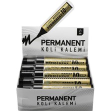Metapin Permanent Markör Kesik Uçlu Koli Kalemi 10 mm Siyah 10 Adet