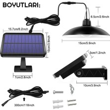 Güneş Enerjili Şarjlı Lamba Solar LED Aydınlatma Sarı Işık