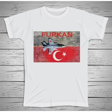 Savaş Uçağı Resim Baskılı Tshirt , Isme  Özel Baskılı Tshirt