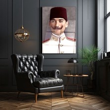 Zera Wall Mustafa Kemal Atatürk Gençliği Cam Tablo- Ev ve Ofis Dekorasyonu- Modern-Atatürk