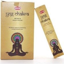 Hem Yog Chakra Masala Aromalı Çubuk Tütsü