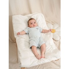 Kidaxi Jakarlı Nakışlı Çıtçıtlı Body Şort Takım