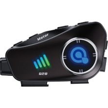 Q28 Intercom Kameralı Hd 1080P Kameralı Kask Kulaklık Su Geçirmez 32GB Hafıza Kartlı