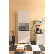 Hediyeler Kapında Mikrodalga Fırın Dolabı Çok Amaçlı Mutfak Dolabı 180 x 60  cm