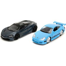 Jada 1/32 F&f Legacy Series Porsche 911 Gt3 Rs (996) / Mclaren 720S