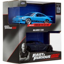 Jada 1/32 F&f Legacy Series Porsche 911 Gt3 Rs (996) / Mclaren 720S