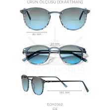 Eye Of Horus EOH2362 C6 Mavi Degrade Unisex Güneş Gözlüğü