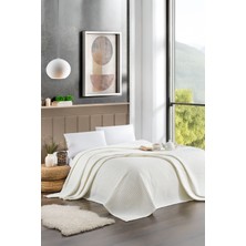 Naturosa Çift Kişilik Ekru Renk Waffle Pike  Pamuk 200 x 220  cm