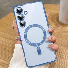 Dexmon Galaxy S25 Kılıf Kamera Lens ve Hoparlör Toz Korumalı Magsafe Şarj Özellikli Esnek Silikon