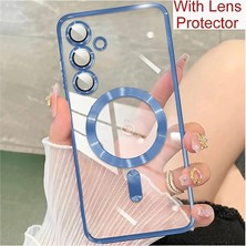 Dexmon Galaxy S25 Kılıf Kamera Lens ve Hoparlör Toz Korumalı Magsafe Şarj Özellikli Esnek Silikon