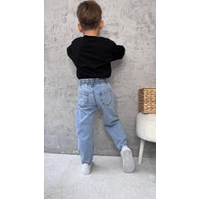 Ayarlanabilir Bel Lastikli Jean Denim Pantolon – 3-10 Yaş Arası Çocuklar Için, Şıklık ve Rahatlık