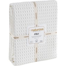 Naturosa Tek Kişilik Ekru Renk Waffle Pike  Pamuk 160 x  220  cm