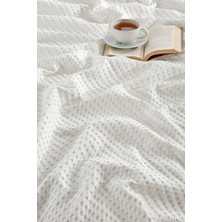 Naturosa Tek Kişilik Ekru Renk Waffle Pike  Pamuk 160 x  220  cm