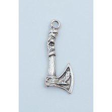 Viking Balta Gümüş Kaplama Kolye Ucu