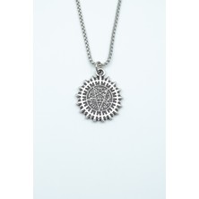 Anime Black Butler Kuroshitsuji Gümüş Kaplama Örme Zincir Kolye