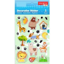 Tanex Kids Puffy Sticker Orman Canlıları 23 Parça (25152)