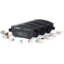 BOSCH-0986494592 - On Fren Balatası Mıcra K12 03> Note 06> Clıo Iıı 05> Modus 04> Duster 10> Logan 04> Dokker 12>