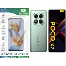 ECR MOBILE  Poco X7 ile Uyumlu Hidrojel Ekran Koruyucu Film Hd-Şeffaf(Tempered Cam Değildir!)