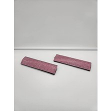 Şeker Pembe Taşlı Boyun Yastığı Kemer Konforu Kemer Pedi 2li Set