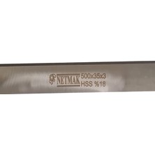 Netmak Planya ve Kalınlık Makinesi Planya Bıçakları %18 Hss 500X35X3 mm