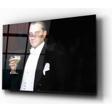 Zera Wall Mustafa Kemal Atatürk Kadehli Cam Tablo- Ev ve Ofis Dekorasyonu- Modern-Atatürk