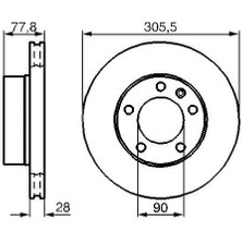 MAIS7700314064 - Fren Disk Ön Master Iı 98> / Movano A 98> / Interstar 02> 5 Bijon Havalı Adet