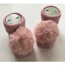 Style Baby Amazing Hoşgeldin Bebek, Yenidoğan Kız Bebek, Gül Kurusu Ponpon Bandana Çorap  Hediye Seti