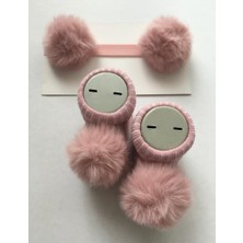 Style Baby Amazing Hoşgeldin Bebek, Yenidoğan Kız Bebek, Gül Kurusu Ponpon Bandana Çorap  Hediye Seti