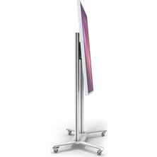 Cletech Tekerlekli Döner TV / Monitör Standı Sehpası 55"-75" Flip