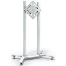Cletech Tekerlekli Döner TV / Monitör Standı Sehpası 55"-75" Flip