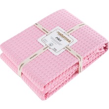 Naturosa Tek Kişilik Pembe Renk Waffle Pike  Pamuk 160 x 220  cm