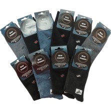 Wear Treasure Erkek 10'lu Karışık Renk ve Desen Soket Çorap