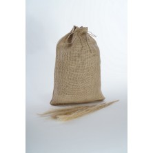 1 Adet Doğal Jüt Torba 17 x 22 cm En x Boy Büzgülü Jut Kese Doğal Ambalaj Paketleme Bayram Şekeri Torbası Hasır Torba Yılbaşı Hediye Paketi Nikah Şekeri Hediye Vegan Para Kesesi Istanbul Sandalet