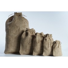 1 Adet Doğal Jüt Torba 17 x 22 cm En x Boy Büzgülü Jut Kese Doğal Ambalaj Paketleme Bayram Şekeri Torbası Hasır Torba Yılbaşı Hediye Paketi Nikah Şekeri Hediye Vegan Para Kesesi Istanbul Sandalet