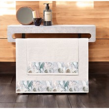 Sarah Model Baskılı 2'li Banyo  Havlu Seti