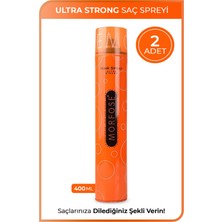 Morfose Ultra Strong Saç Spreyi 400 ml Kuru Saçlar için Ayarlanabilir Özellikli Doğal Malzeme