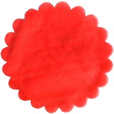 Düz Organze Hazır Kesilmiş Tül 22 cm (100 Adet)  Kırmızı