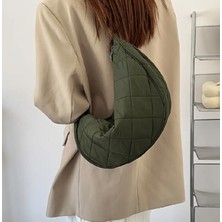 Trendy Chic Haki Kapitone Çanta
