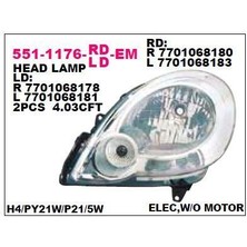 DEPO-551-1176R-LD-EM - Far Ön Sağ Kangoo Iıı 08>